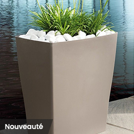 Bac à fleurs en résine Reverso L59 H65 cm 