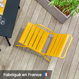 Fauteuil bas Fermob Monceau miel 