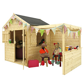 Maisonnette en bois avec pergola Alpaga