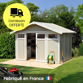ABRI DE JARDIN RÉSINE GROSFILLEX 11.02 M²