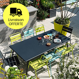 TABLE DE JARDIN FERMOB MONCEAU L194 L94 CM