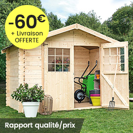 Abri de jardin en bois Flodova