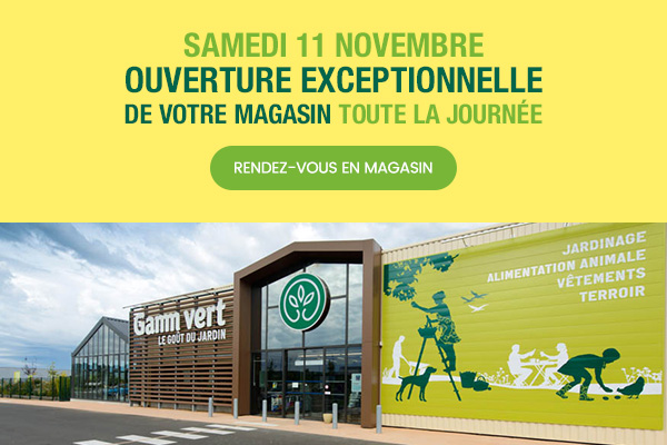 Ouverture de votre Gamm vert
